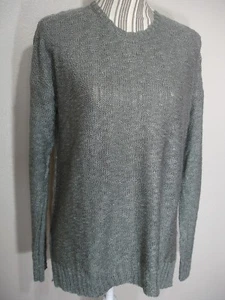Oh MG- Women's Sweater Pullover, Knit Textured, Silver Gray Casual SIZE: L. - Picture 1 of 7