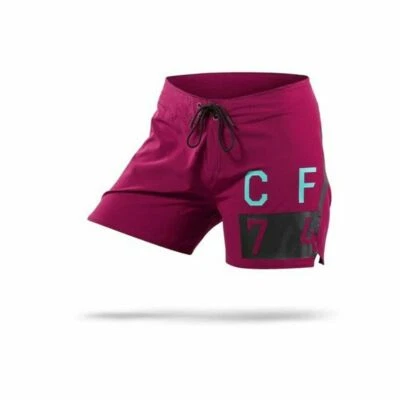 🩳REEBOK Pantalones Cortos Deportivos Púrpura CrossFit Firma Natación Encubrimiento Mujeres ~32 M3020 Foto 1 de 4