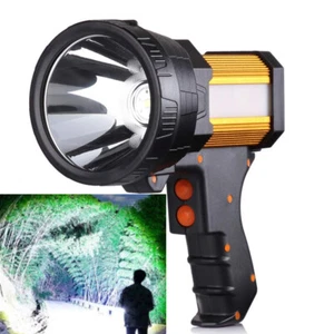 High Powered 1000000LM LED Flashlight Super Bright Torch Rechargeable Spotlight - Picture 1 of 15