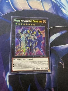 Yugioh! Numero 90: Galaxy-Eyes Photon Lord BLRR-EN033 Secret raro 1a edizione quasi nuovo - Foto 1 di 2