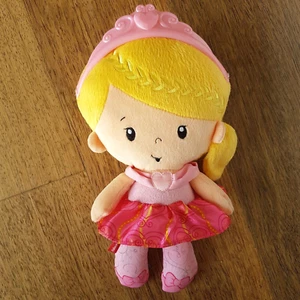 Fisher Price PRINCESS DOLL RATTLE 28cm Baby Plush Soft Stuffed Toy Play Sound - Picture 1 of 8