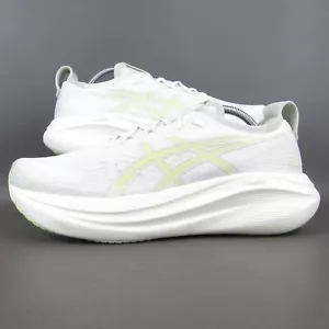 Asics Shoes - 2025 Gel Nimbus 27 White Huddle Yellow - Sz 10.5 Mens - Picture 1 of 16