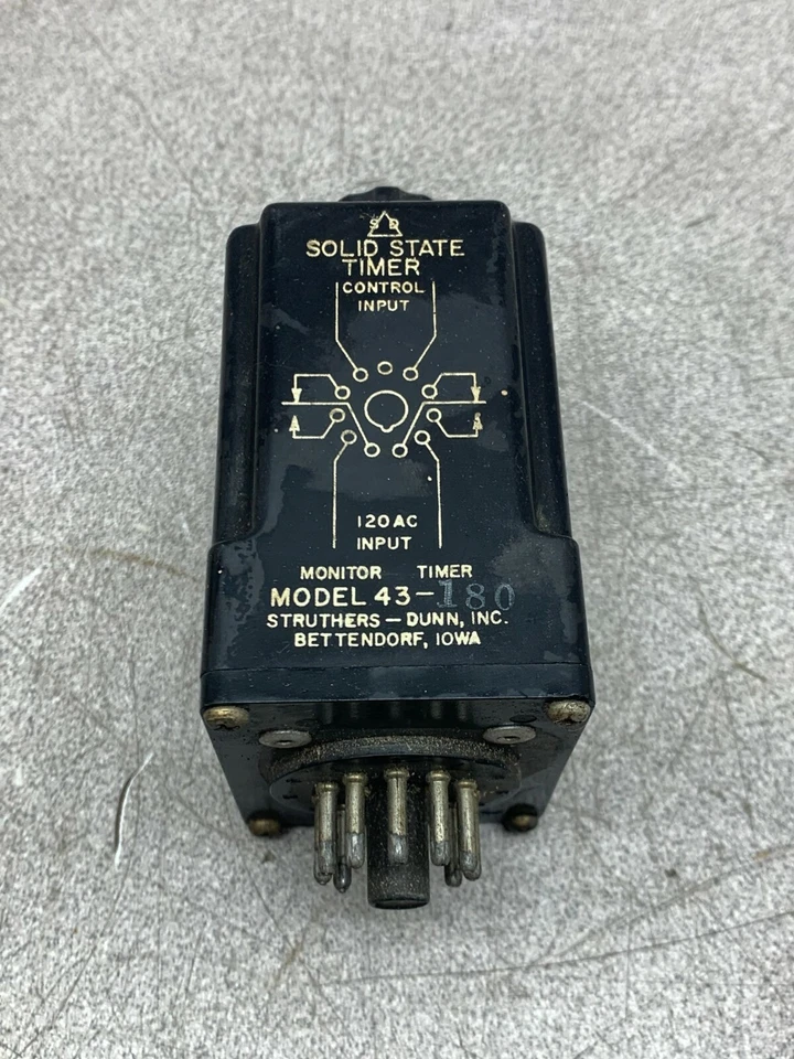 USED STRUTHERS DUNN SOLID STATE TIMER 43-180 - Image 1 of 4