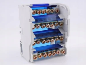 VCX Verteilerblock Verbindungsblock 4x7 Hutschiene - Bild 1 von 4