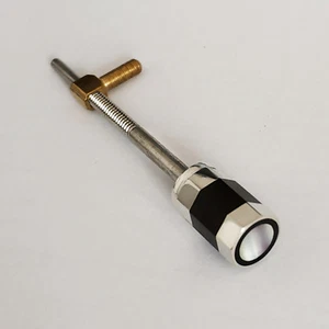 Tornillo ojal deslizante abulón dividido con botones plateados viola 4/4 AAA - Imagen 1 de 3