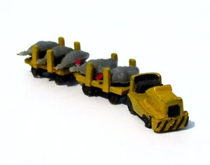 HO Railroad US Ufficio Postale Borsa Sacchi Bagagli Trattore Trattore Carrello - Foto 1 di 11