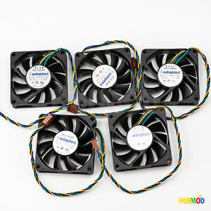 Lot of 5 70mm x 70mm x 15mm PC Server CPU Case Cooling Fan 12V 3600RPM 4-Pin