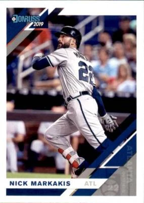 2019 Panini Donruss Base #177 Nick Markakis Atlanta Braves - Image 1 of 2
