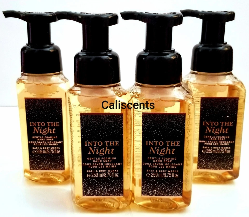 JABÓN DE MANOS ESPUMOSO SUAVE BATH & BODY WORKS INTO THE NIGHT 8,75 OZ NUEVO X4 Foto 1 de 1