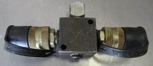 Power Team VENTILKRÜMMER 9634 PT mit Kupplungen 9796 10000 PSI gebraucht Take Out H7 - Bild 1 von 11