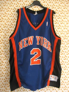 Maillot basket Starter New York Knicks basket shirt #2 Larry Johnson - 48 - Imagen 1 de 6