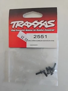 Traxxas 2551 Screws, 3x10mm Countersunk Machine (6) Hex NEW NIP - Picture 1 of 1