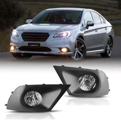 For 2015-2017 Subaru Legacy Fog Lights Driving Clear Bumper Front Lamps w/ Bulbs - Image 1 of 4