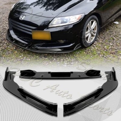 Parachoques delantero pintado negro para Honda CR-Z 2011-2012 estilo JP labio del alerón Foto 1 de 4