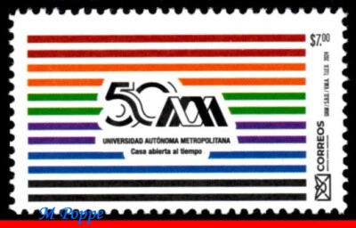 24-04 MÉXICO 2024 UNIVERSIDAD AUTÓNOMA METROPOLITANA, 50 AÑOS, EDUCACIÓN, MNH Foto 1 de 2