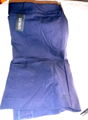 New Satinato Size 18 Navy Blue Skirt Retails $69.99 - Image 1 of 4