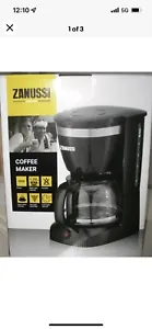 Brand New Zanussi Coffee Machine ZCM-1859 Filter Coffee Maker 800W Black - Picture 1 of 1