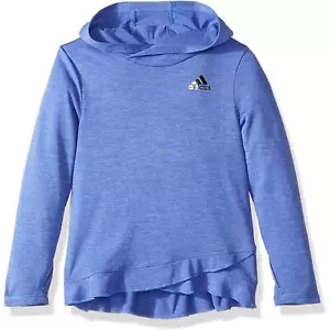 adidas Girls' Little Performance Hoodie, Real Lilac Heather ADI 1, 4 - Picture 1 of 1