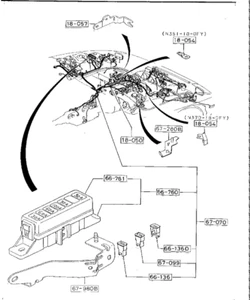 MAZDA Savanna RX-7 FC3C ENGINE HARNESS MT 1989/01 Genuine JDM OEM F061-67-070E - Imagen 1 de 1