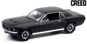 FORD Mustang Coupe 1967 - Creed- black dull - Greenlight 1:18 - OVP beschädigt - Bild 1 von 6