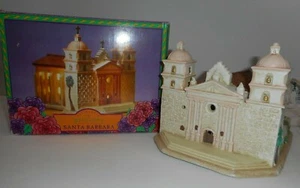 Mervyn's California Missions Santa Barbara 1997 Lighted Ceramic Church Queen - Picture 1 of 12