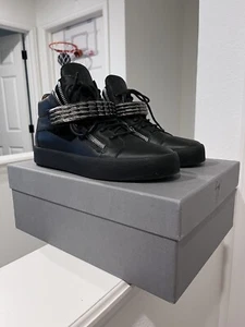 Giuseppe Zanotti Men's Leather High Sneakers US size 9 EU 42 - Worn Few Times - Picture 1 of 7