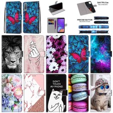 For Samsung Note 20 A6 A8 A750 J530 A9S Patterned Leather Card Wallet Case Cover