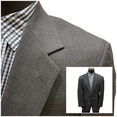 40R BOTANY 500 Couture Suit Jacket Sport Coat Blazer black/Gray Charcoal - Image 1 of 4