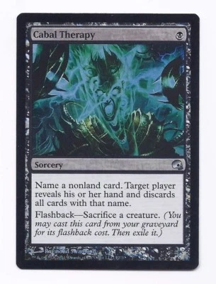 Magic The Gathering Cabal Therapy Holo Foil 12/30 Graveborn Premium Deck Series - Image 1 of 2