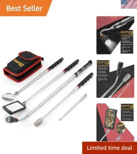 Telescoping Inspection Mirror with LED Flashlight & Powerful Magnet Stick - Picture 1 of 8