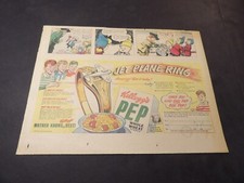 Kellogg's Pep Cereal ad - Feb 22, 1948 - 1 Third-Size Sunday, Jet Plane Ring