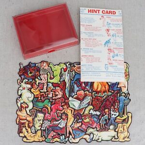 Vintage 1966 Cadaco Doodles Cluster Puzzle No. 5 Complete With Hint Card