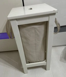IKEA laundry bag with a white wooden stand - Picture 1 of 10