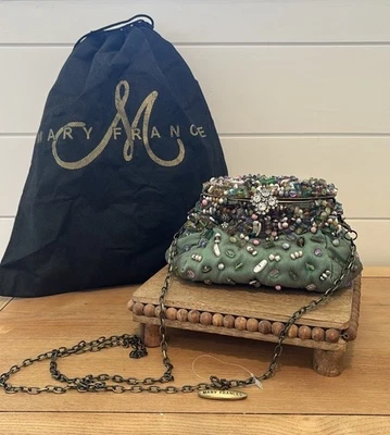 VTG Mary Frances Beaded Green Coin Purse Handbag NWOT - Image 1 of 4
