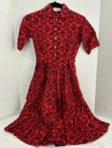 Vestido rojo vintage años 50’s para mujer de Connie Sage - Imagen 1 de 7