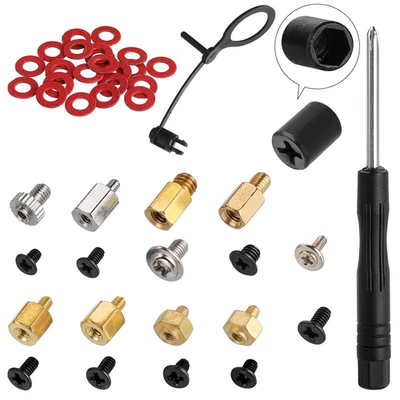 M.2 SSD Screw Kit NVMe Standoff Set for PC Motherboard Asus MSI Gigabyte - Image 1 of 4