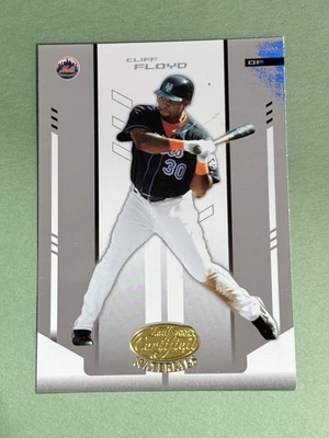 Cliff Floyd 2004 hoja materiales certificados New York Mets #42 DD845 Foto 1 de 2