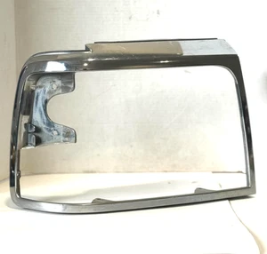 1992-1996 FORD F150 F250 F350 BRONCO FRONT CHROME HEADLIGHT BEZEL PASS RIGHT - Picture 1 of 13