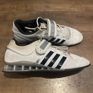 Adidas Adipower Gewichtheben Schuhe M25733 weiß schwarz Herren Größe 12 - Bild 1 von 7