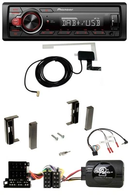 Pioneer 1DIN MP3 DAB USB Lenkrad Autoradio für Audi TT (1998-2006) - Bild 1 von 4