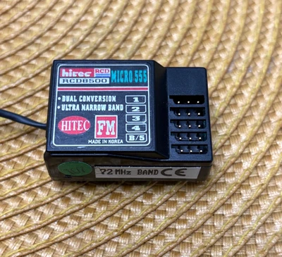 Vintage HITEC RCD8500 Micro 555 FM 72MHz 5 Channel Receiver (No crystals) - Image 1 of 4