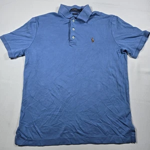 Polo Ralph Lauren Men's Small Blue Cotton Classic Fit Short Sleeve Golf Shirt - Picture 1 of 8