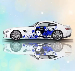 Custom Geisha Livery Racing Side Wrap; JDM Inspired Geisha Custom Decal Side - Bild 1 von 1