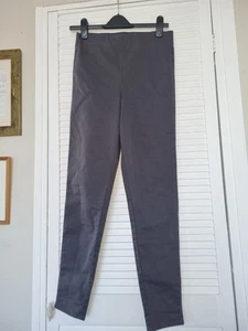 George High Waist Grey Stretch Trousers Women Size 10 Slim Fit - Picture 1 of 5