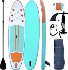 Tavole da Paddle Gonfiabili Stand Up Paddleboard Ampia Stabile con Premium SUP Paddl - Foto 1 di 7