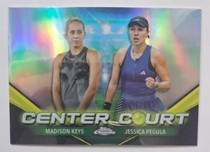 2024 Topps Cromo *LLAVES MADISON Y JESSICA PEGULA* Refractor de cancha central SP MT - Imagen 1 de 3