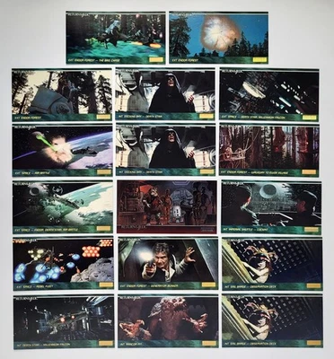 Topps Star Wars Return of the Jedi 1995 Widevision 17 Card Lot w/ Chase Card NM - Image 1 of 4