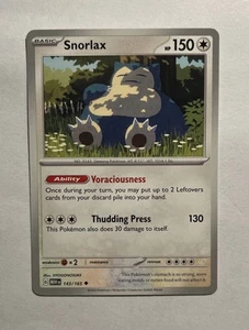 Snorlax 143/165 Sv: Scarlet & Violet 151 Regular - Picture 1 of 4