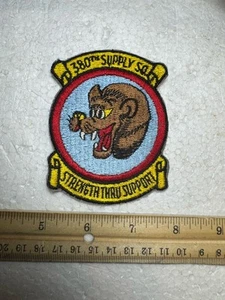 380th Supply Squadron Strength Through Support Patch - Bild 1 von 4