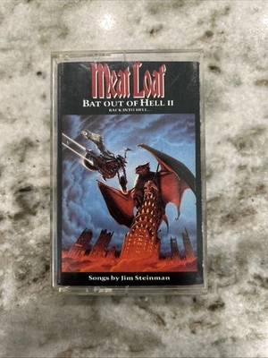 Meat Loaf Bat Out of Hell II Back Into Hell Cassette Tape Songs by Jim Steinman - Image 1 of 3